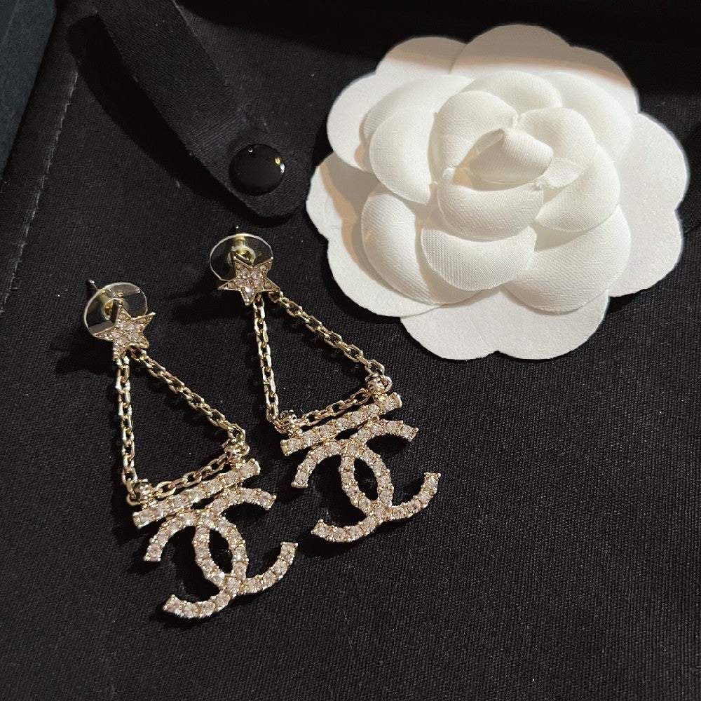 New versatile diamond tassel personalized earrings 1023122826