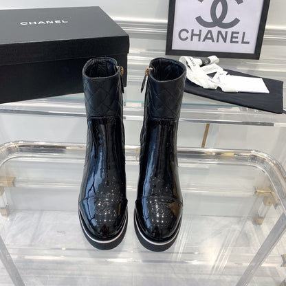 CNL fashionable rhombus leather boots 0724102317