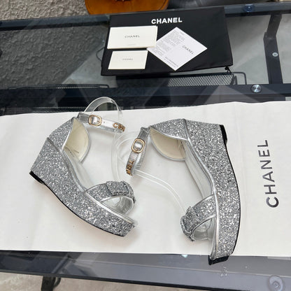 Chane1 top fashion thick sole sequined sandals 0724030815