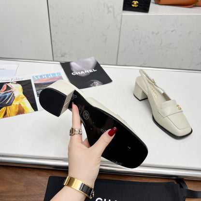 Chane1 top fashion classic flat toe thick heels 0724030818