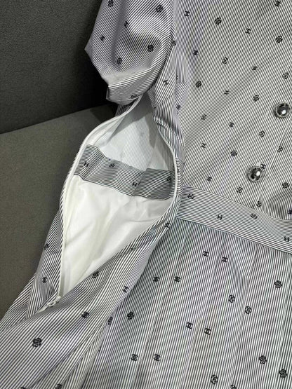 New Full Print Fashion Casual Short Sleeve Dress 1024041106