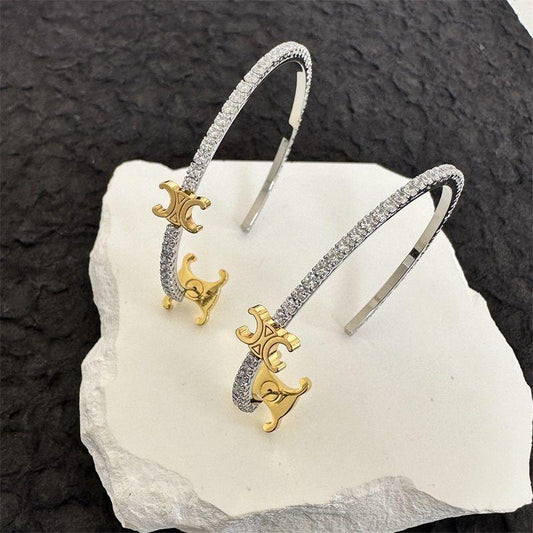 New Full Diamond Inlaid Earrings 1024050902