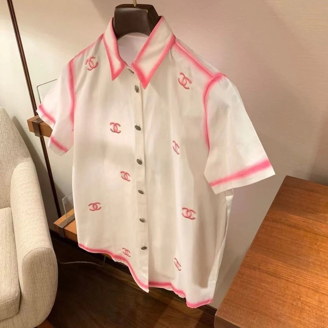 New Embroidered Elegant Loose Shirt Top 1024072205