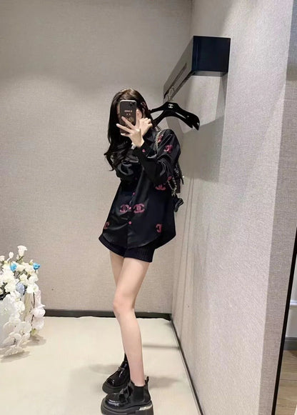 New Versatile Loose Long Sleeve Shirt 1024042910