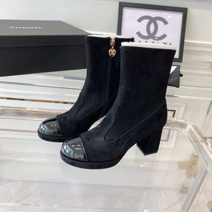 CNL Fashion Cashmere High Heel Boots 0724102316