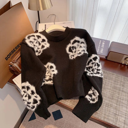 Small Fragrant Style Camellia Women's Autumn And Winter Sweater -PD052023122803