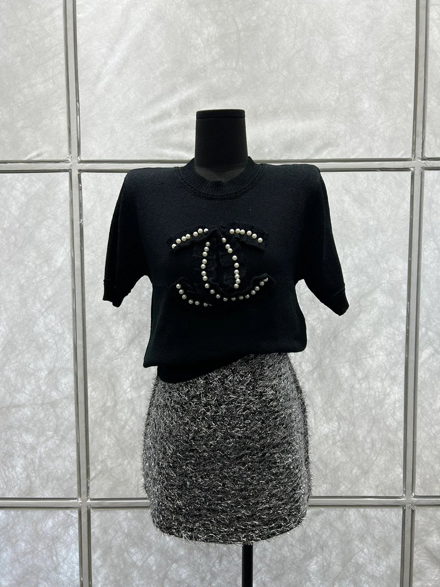 CHA Fashion Pearl Double C Sweater 0724022007