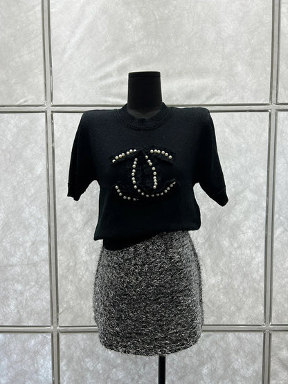 CHA Fashion Pearl Double C Sweater 0724022007