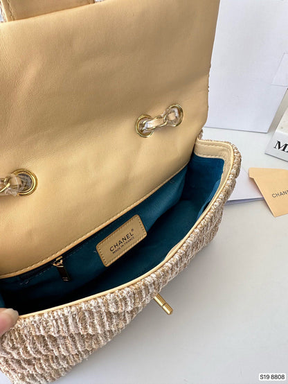 CNL summer woven rhombus bag 0724041125