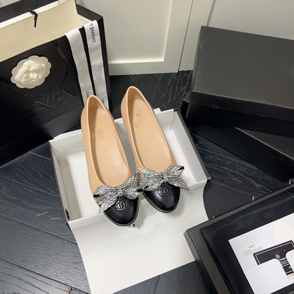 Classic Rhinestone Bow Espadrilles