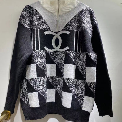 Fashion Knit Stand Collar Loose Top PD1023073121