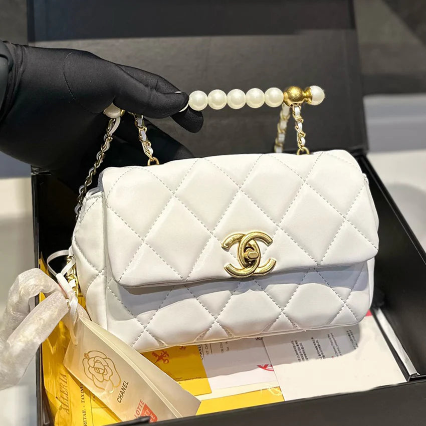Luxury pearl chain shoulder bag 1024071113
