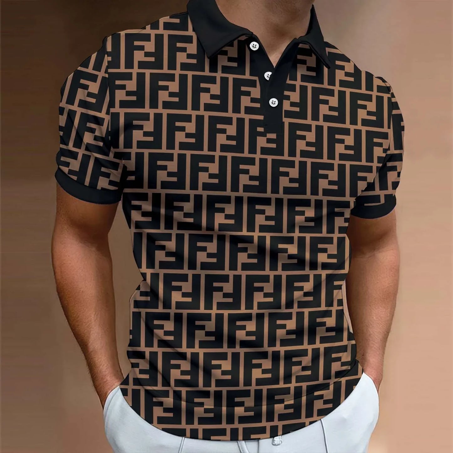 Men's Summer Fashion Printed Polo Shirts 3D1024041730