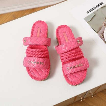 CNL knotted diamond thick-soled slippers 0724060602