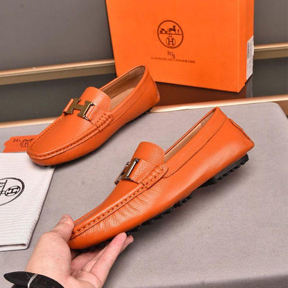 Genuine Leather Casual Comfortable Men's Slip-on ShoesPD05202412401