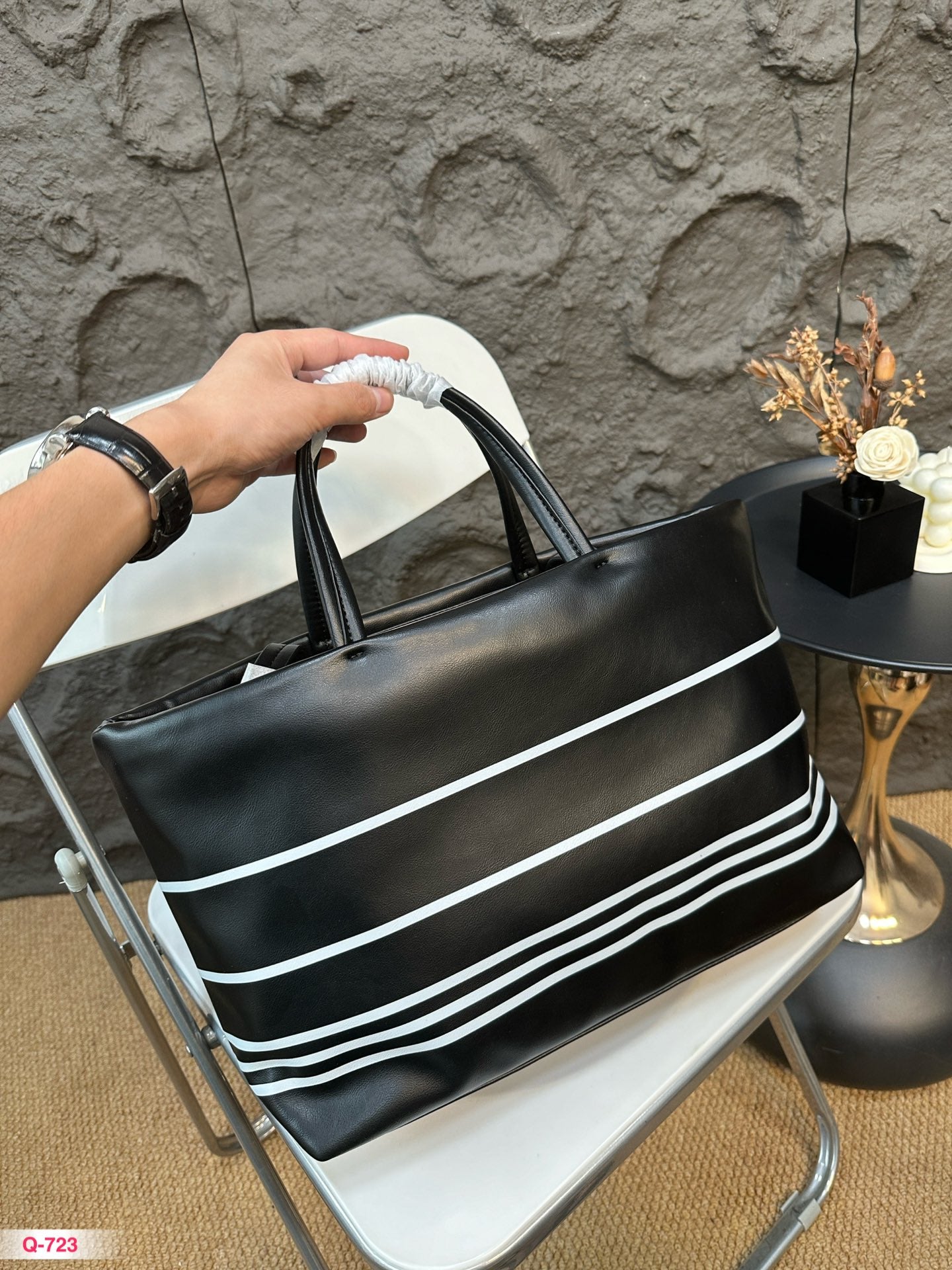 CNL Fashion Leather Top Handle Tote Bag 0724082609