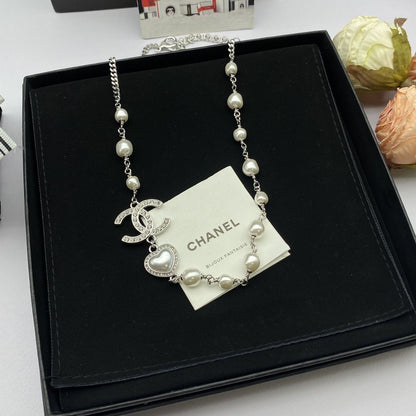 Premium Double C Letter Necklace 0823112207