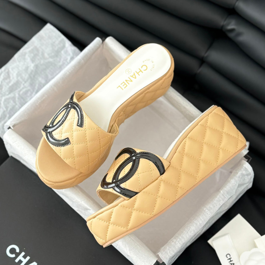 CNL rhombus platform slippers 0724050601