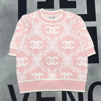 Fashionable And Casual Knit Shirt With Short Sleeves 1024022616