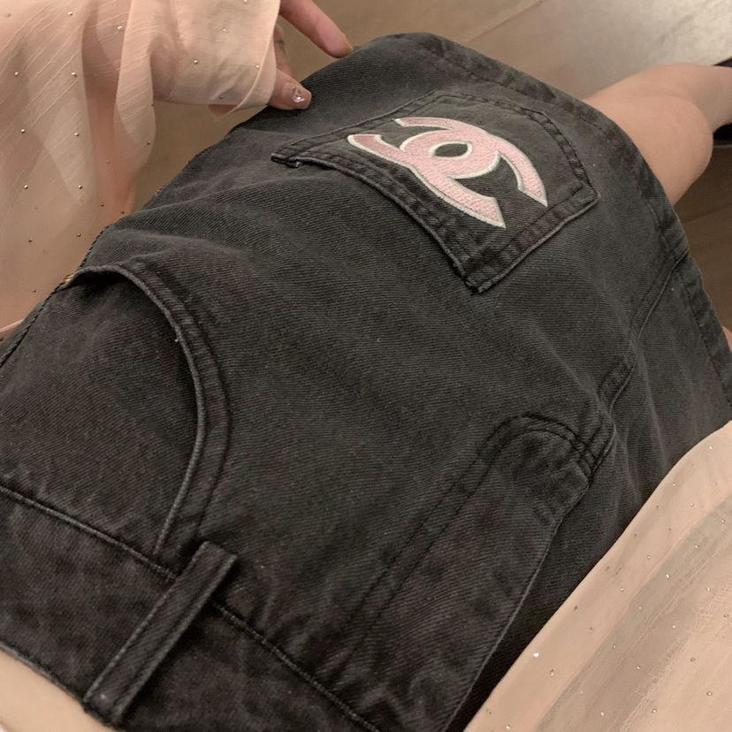 New Fashion Versatile High Quality Embroidered Denim Skirt 1024022903