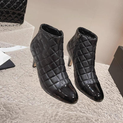 Fashion And Versatile High Heel Short Boots 1023120405