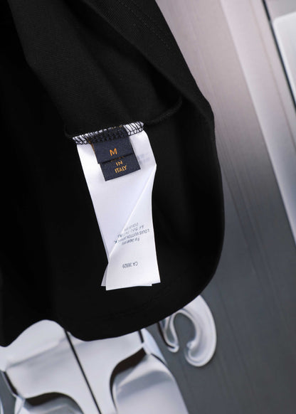 V heavy double yarn 280g printed short sleeves 0724031306