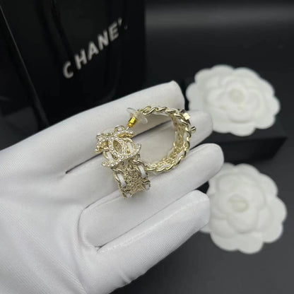 Fashionable Tassel Full Diamond Earrings 1024010313