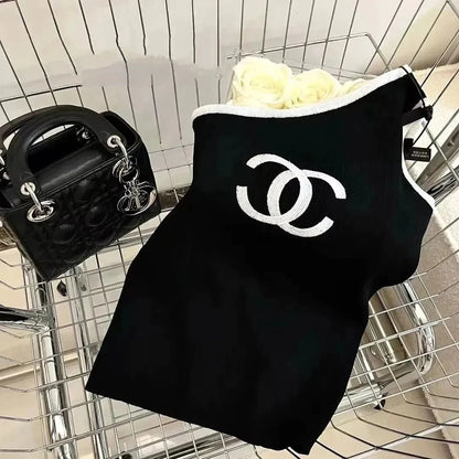 Fashion New Knitted Sling Spice Girl Slant Shoulder Vest Top 1024031120