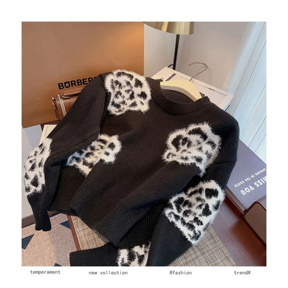 Small Fragrant Style Camellia Women's Autumn And Winter Sweater -PD052023122803