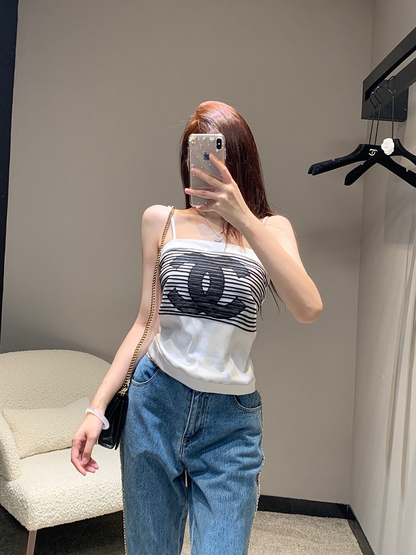 CNL Summer Contrast Color Striped Camisole 0724042701