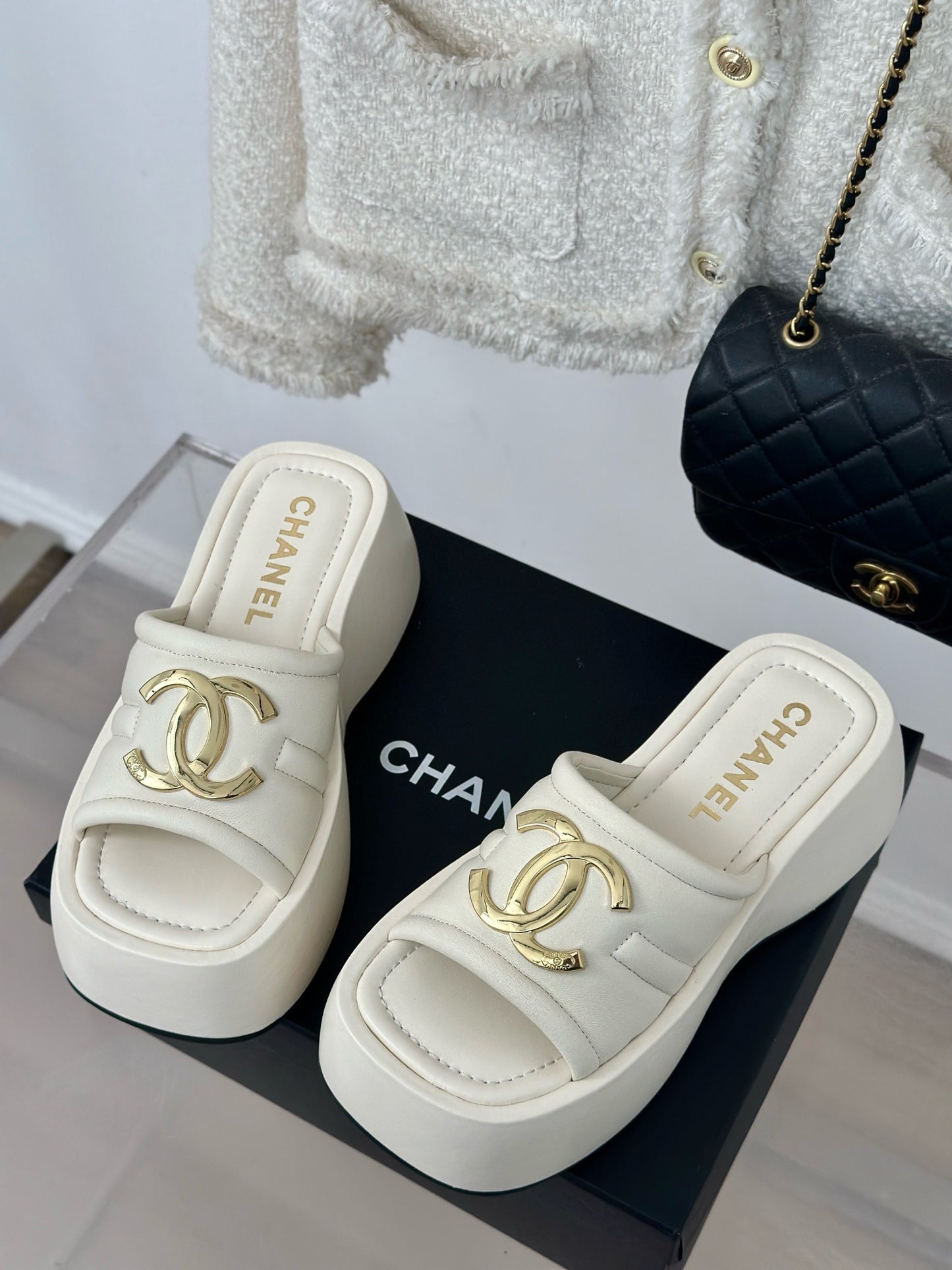 CNL Women Leather Platform Sandal 0724062801