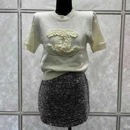 CHA Fashion Pearl Double C Sweater 0724022007