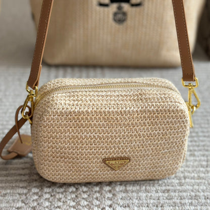 Summer straw camera bag 1824040207
