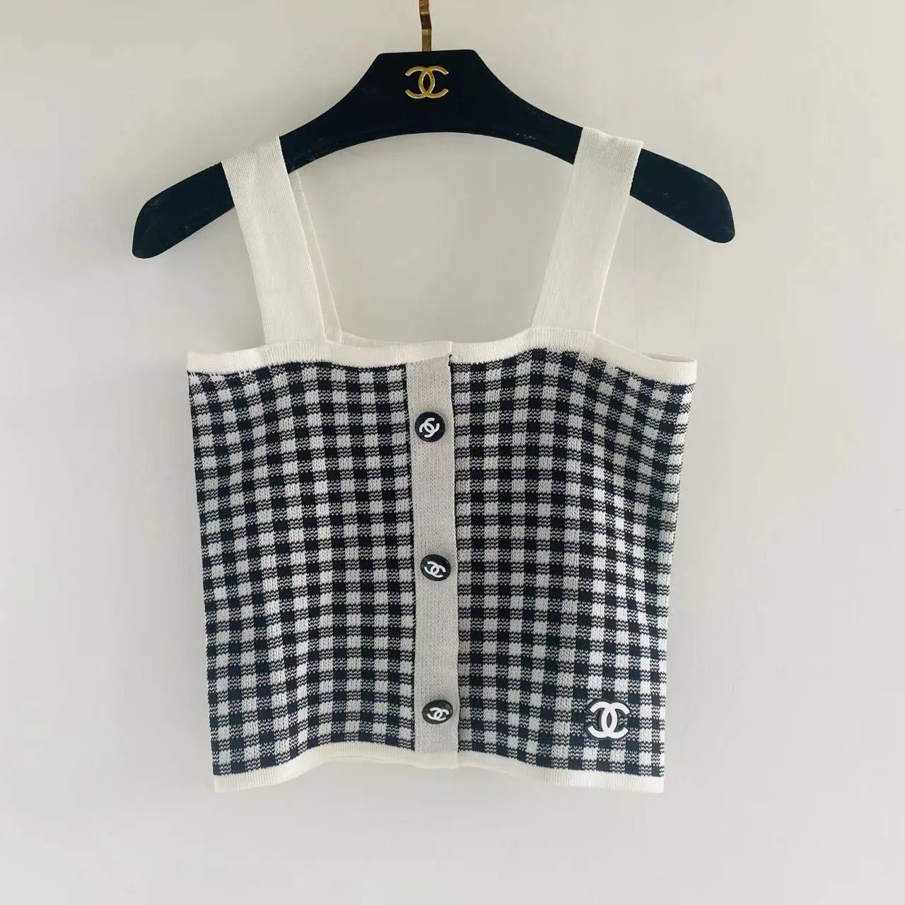 New Check Sling Spice Knit Top 1024072203