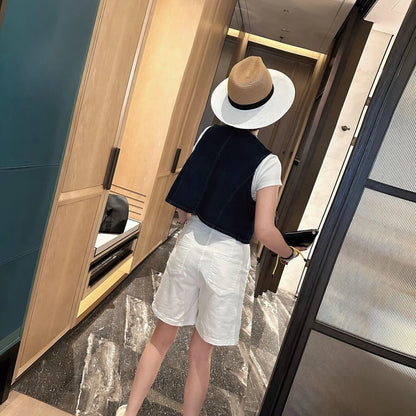 Fashion Joker Denim Vest Wear 1024073119