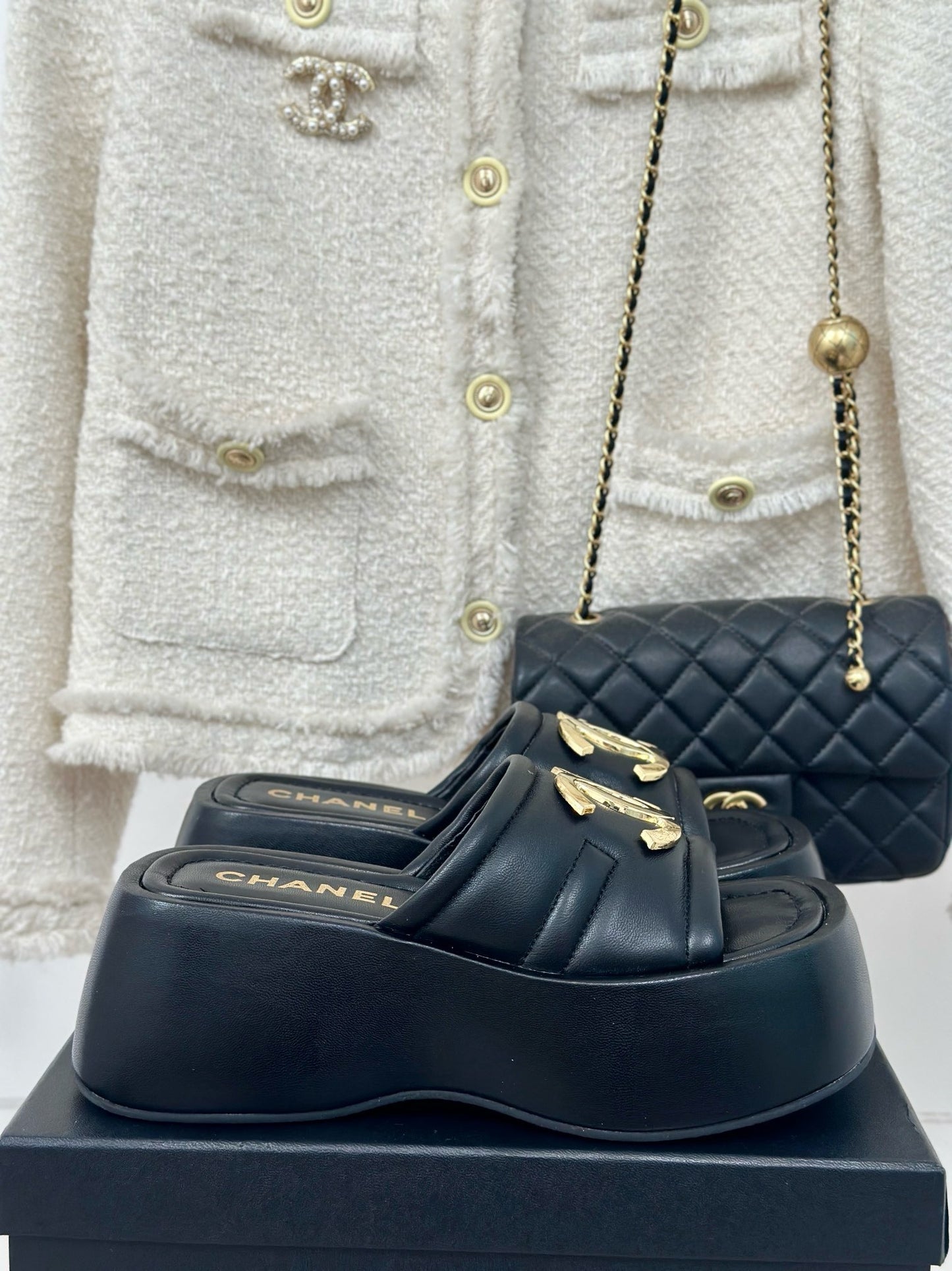 CNL Women Leather Platform Sandal 0724062801