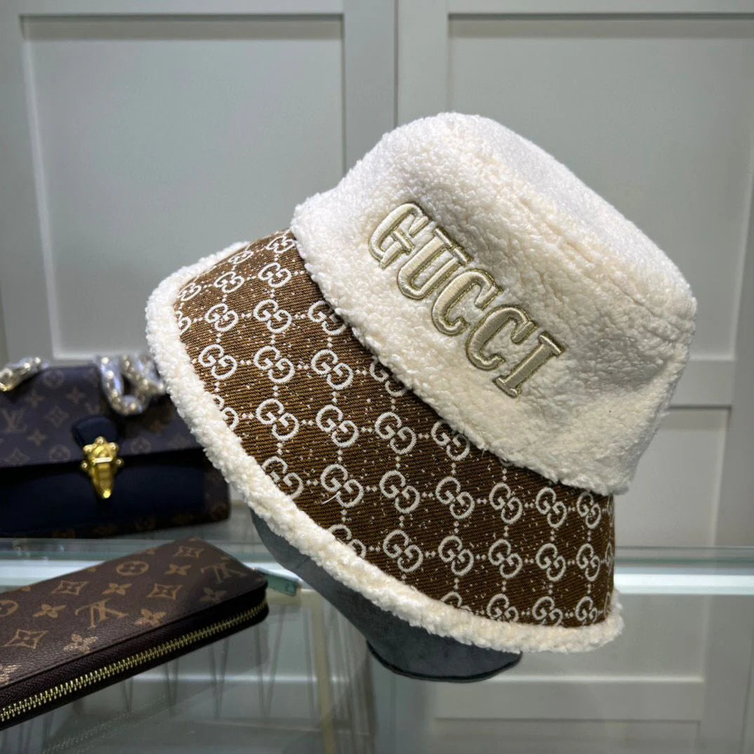 Unisex embroidered pattern warm fisherman hat 1024111320