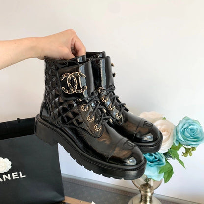 New Versatile Lace Up Small Leather Boots 1023121313