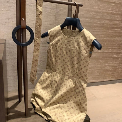 New Vintage Elegant Slim Sleeveless Dress 1024071525