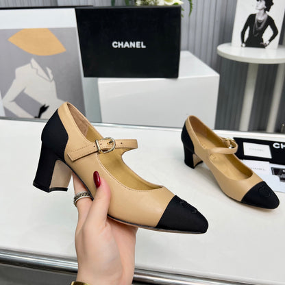 Chane1 top fashion classic color block high heels 0724030816