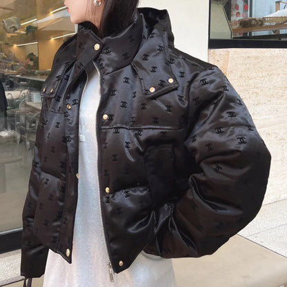 Short hooded down jacket 1024102902