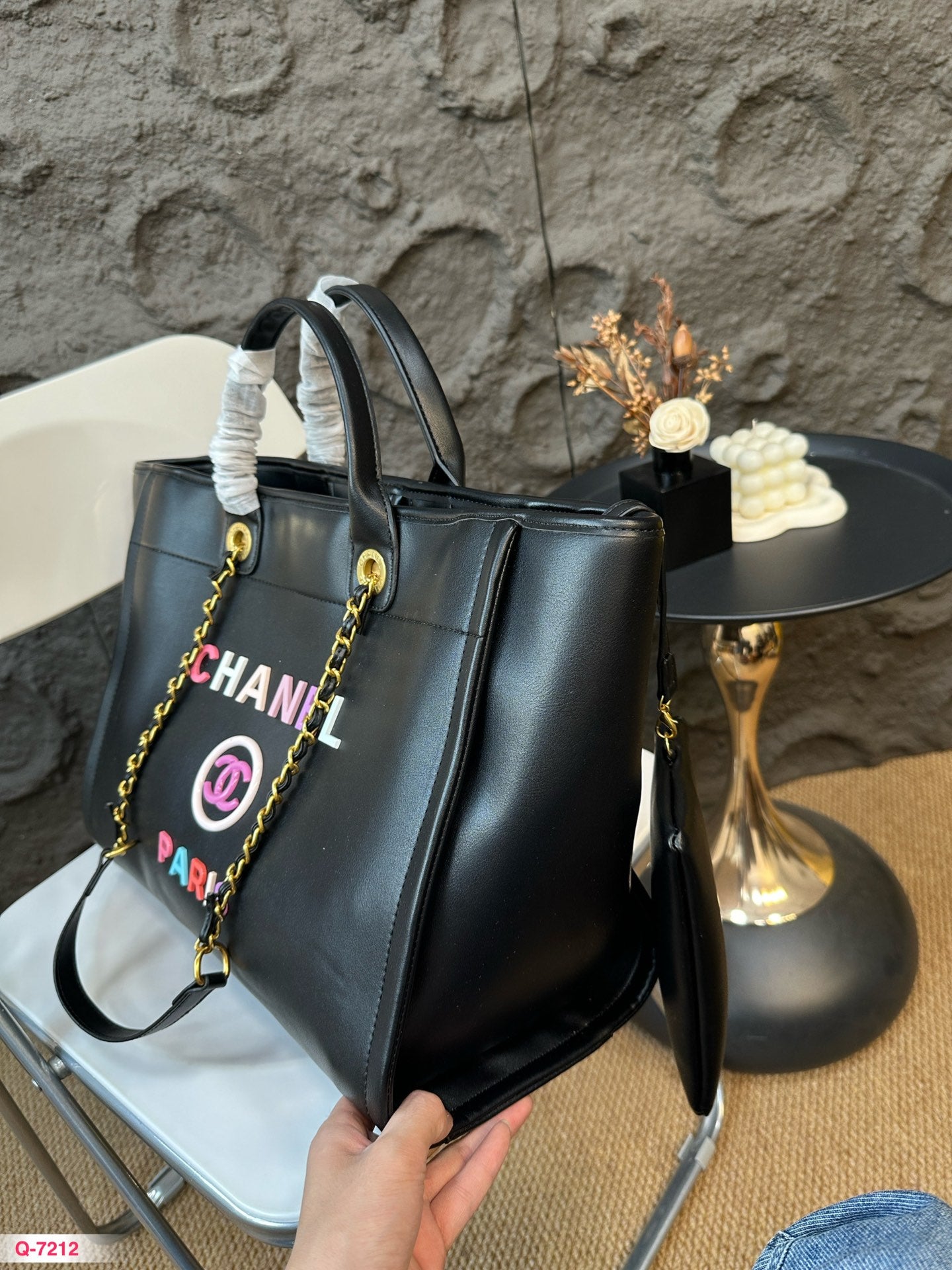 CNL Fashion Leather Top Handle Tote Bag 0724082610