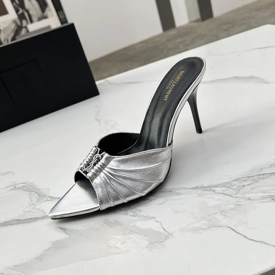 New fashion 9cm high heel sandal slippers 1025031909