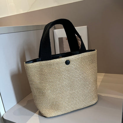 CNL summer pastoral woven handbag 0724041119