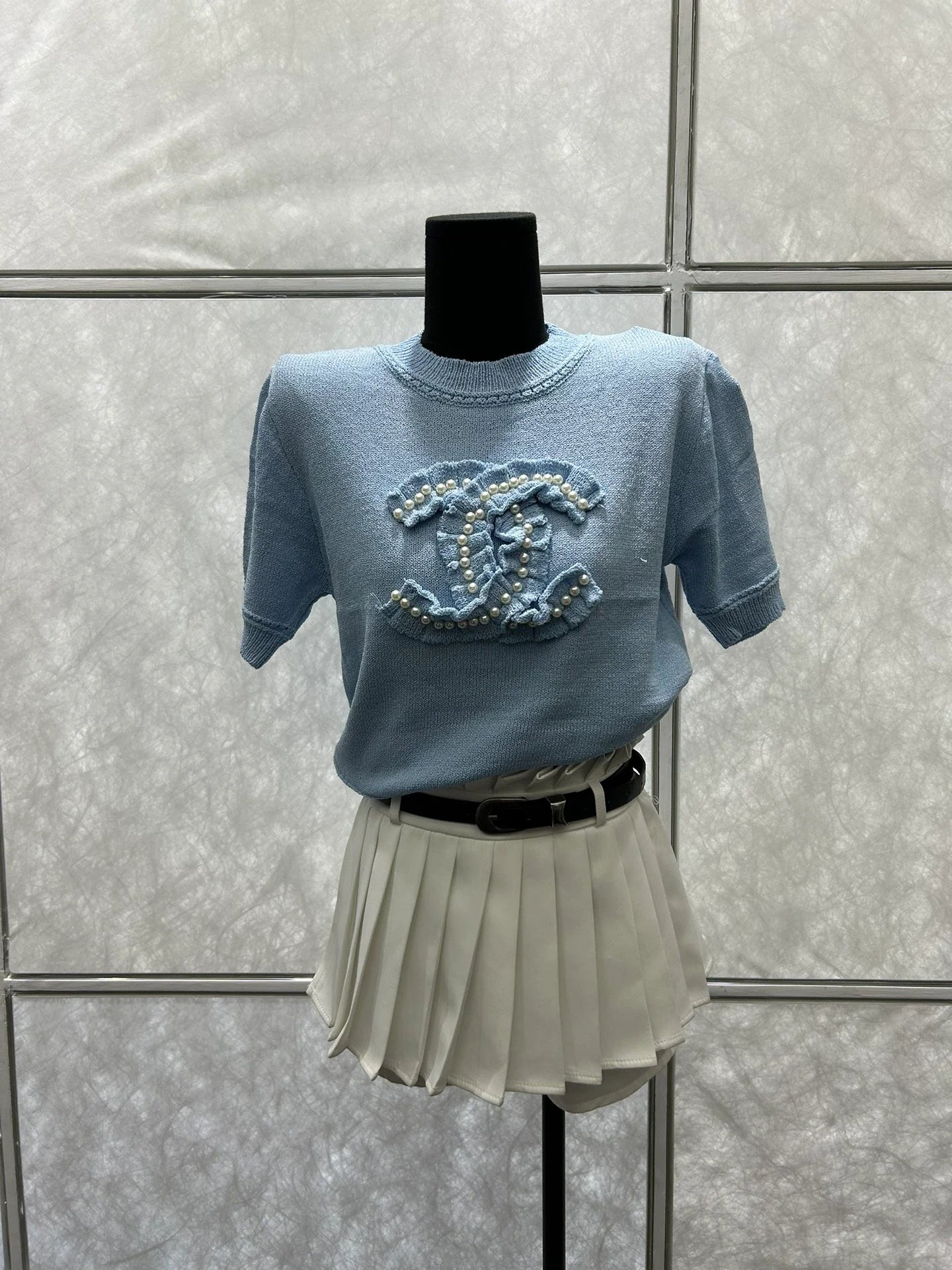 CHA Fashion Pearl Double C Sweater 0724022007