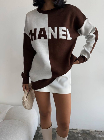 CNL fashion print sweater 0725042107