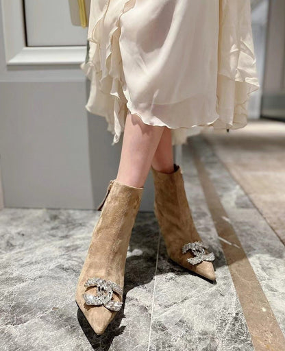 New Fashion leather G logo women's LoafersXC052023111602