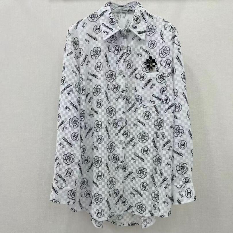 New Arrival Rhombic Printed All-Match Casual Long-Sleeved Sunscreen Shirt 1024041107