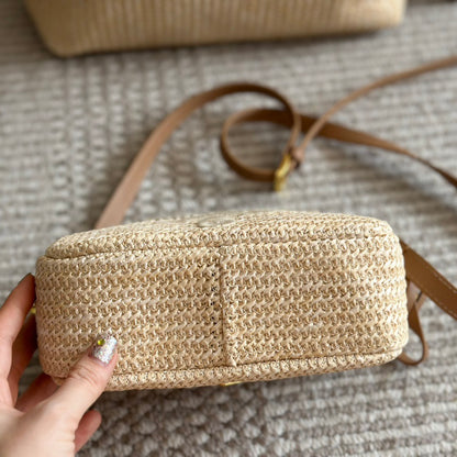 Summer straw camera bag 1824040207