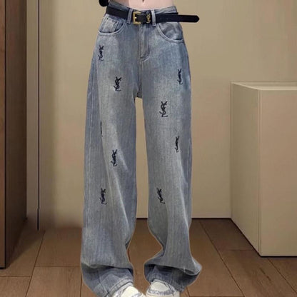 New Fashion Versatile Elastic Jeans 1023122717